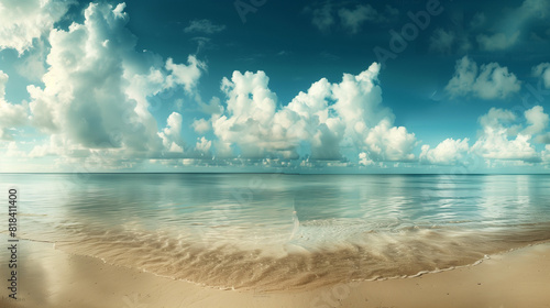 Beach With Clouds in the Sky