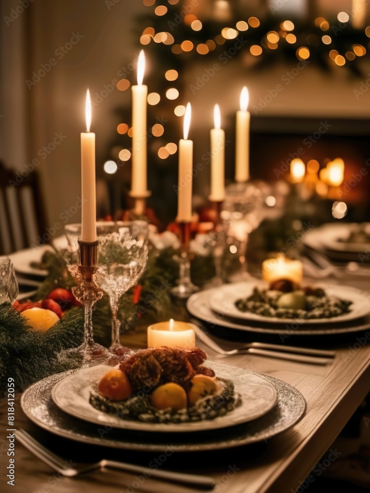 Radiant Reunions: The Perfect Holiday Dinner Table Captured