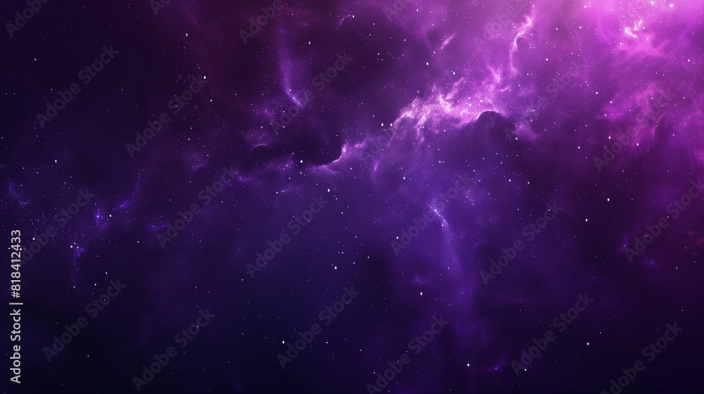 Stunning Purple and Blue Space Filled With Stars