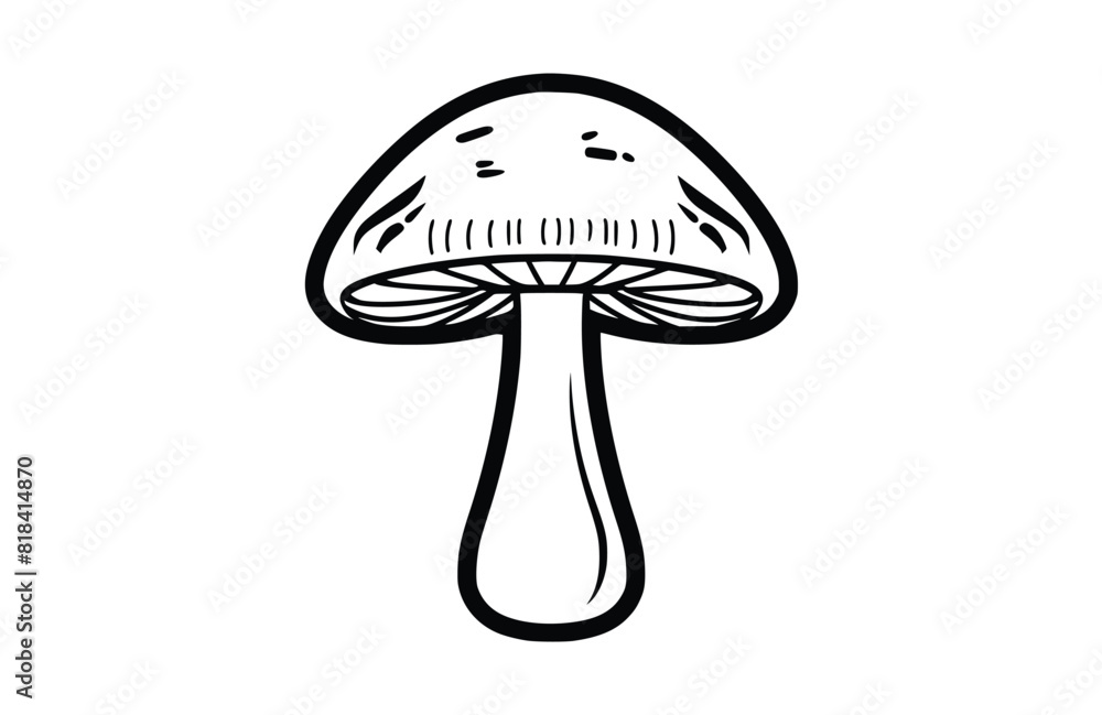 mushroom icon flat vector illustration. mushroom icon flat vector illustration.