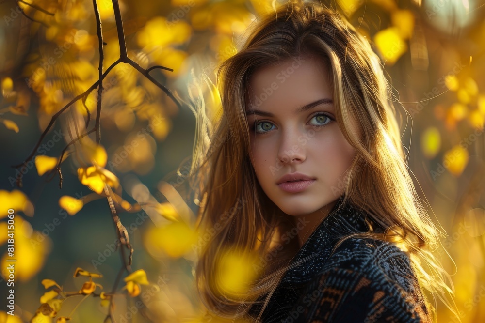 a beautiful girl or woman looking at the camera, shiny/glossy, fashion photography, magazine cover, half body a beautiful girl or woman looking at the camera, shiny/glossy, fashion photography, magazine cover, half body