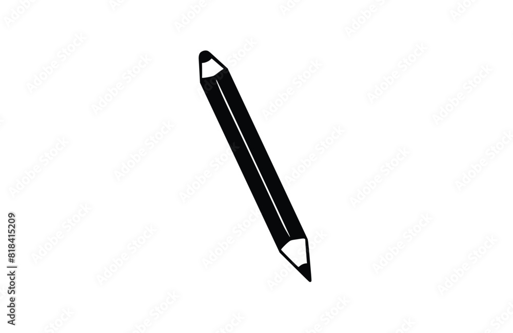 Flat pencil icon symbol vector Illustration. Flat pencil icon symbol vector Illustration.