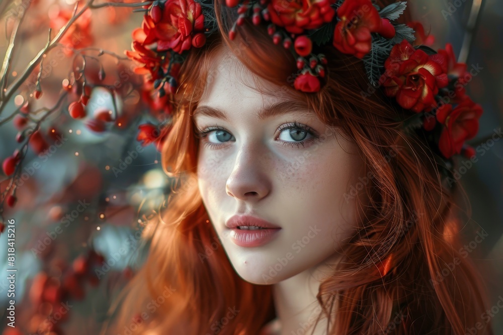 a beautiful girl or woman looking at the camera, shiny/glossy, fashion photography, magazine cover, half body a beautiful girl or woman looking at the camera, shiny/glossy, fashion photography, magazine cover, half body