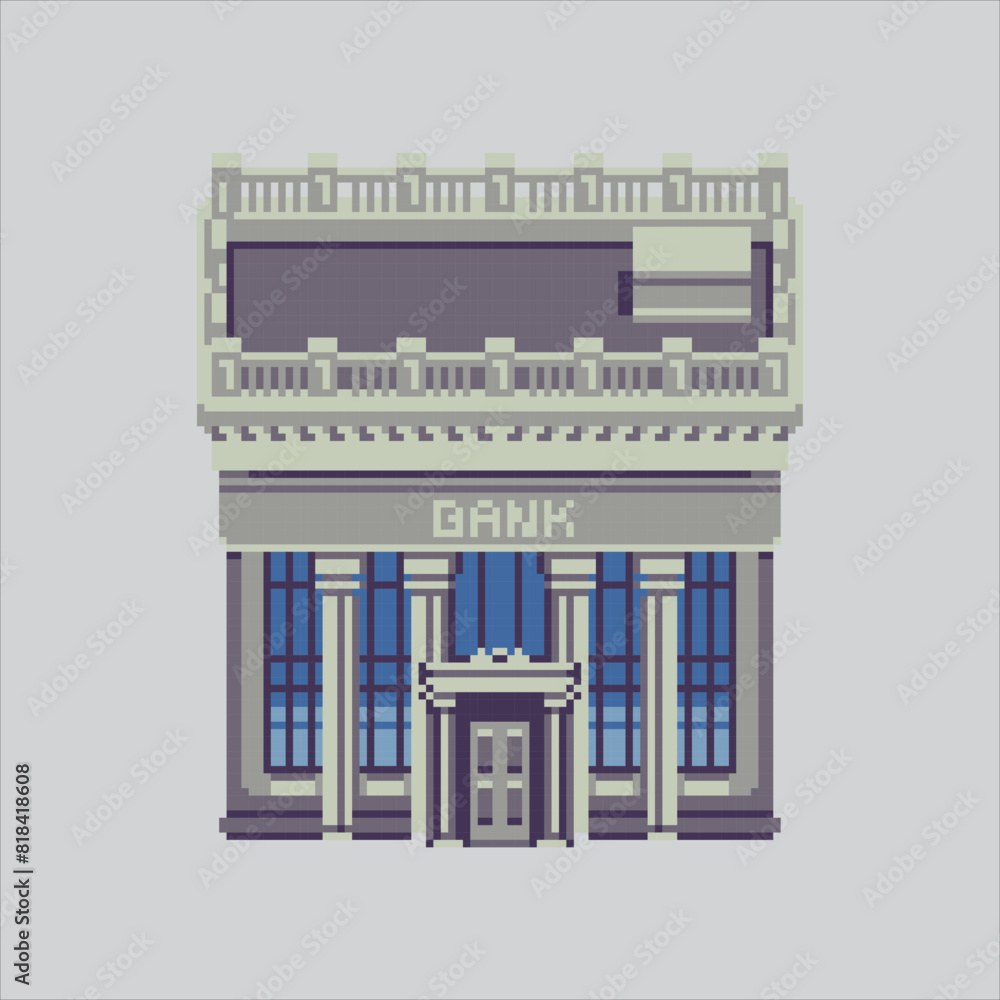 Pixel art illustration Bank. Pixelated Bank. Money Bank Building pixelated for the pixel art game and icon for website and video game. old school retro. Pixel art illustration Bank. Pixelated Bank. Money Bank Building pixelated for the pixel art game and icon for website and video game. old school retro.