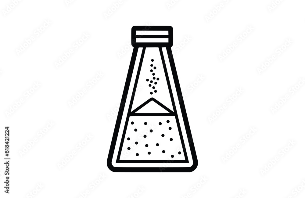 salt icon flat vector illustration. salt icon flat vector illustration.