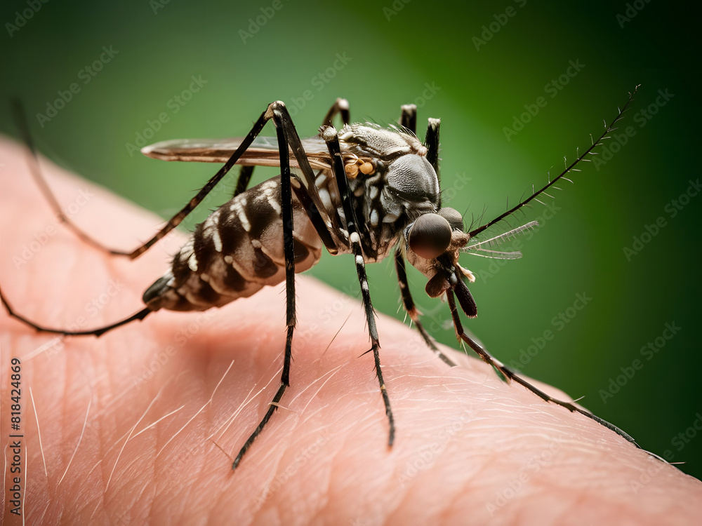 Fototapeta premium Mosquito transmisor de dengue