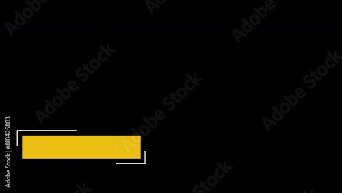 lower third yellow animation title