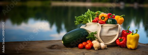 Assorted fresh organic vegetable composition on table,  Copy space image Place for adding text or design