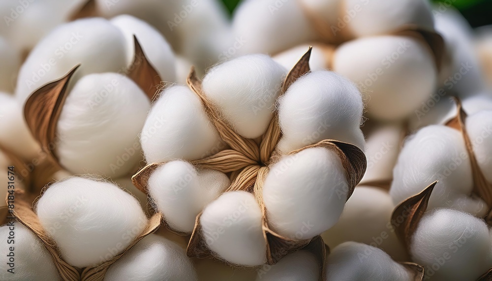 Cotton Bolls in Close-up Detail Cotton Bolls in Close-up Detail
