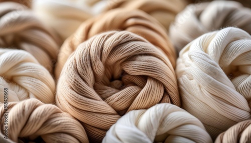Natural Earth Tones Knitted Yarn Bundles