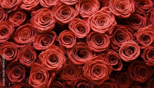 Beautiful Red Roses in Full Bloom