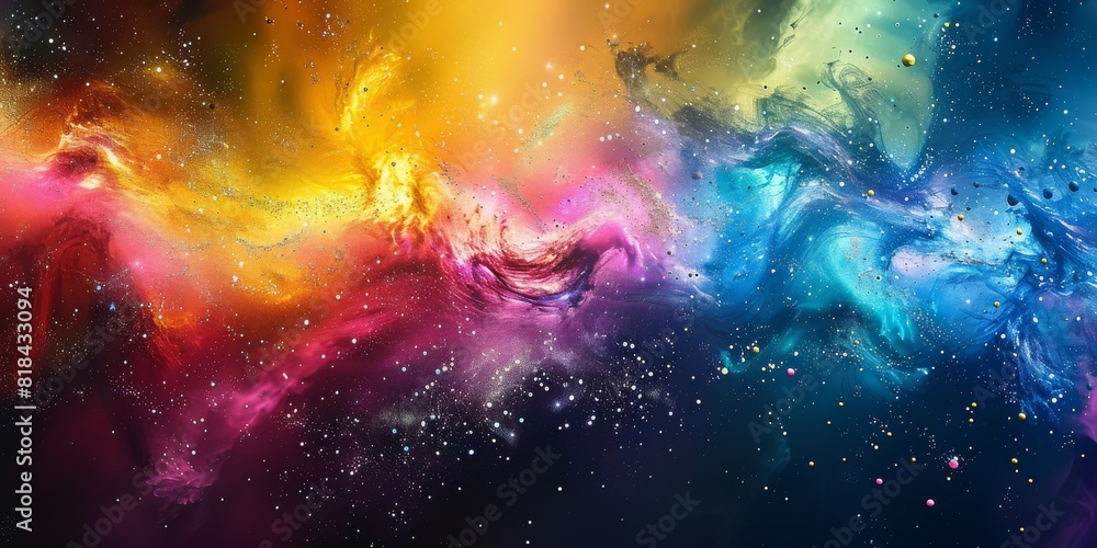 Cosmic Explosion Captured in Vivid Colors: A Spectacular Display of ...