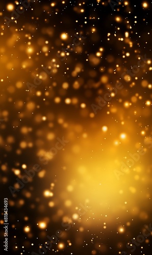 Abstract gold bokeh background. Christmas and New Year concept.