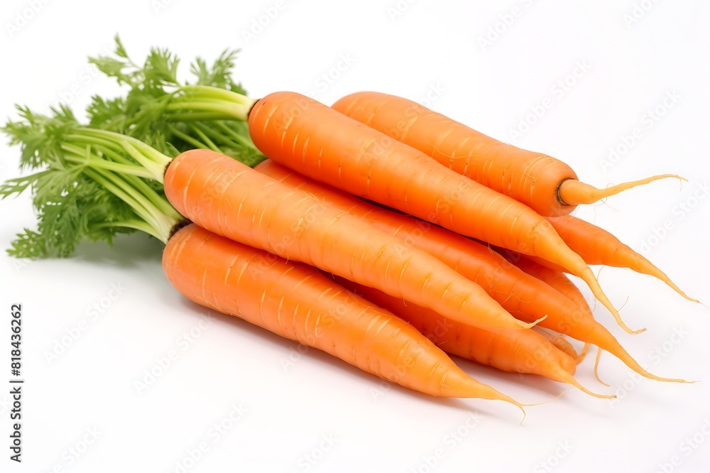 Carrots on white backgrounds. Fresh Carrots. Carrots on white backgrounds. Fresh Carrots.