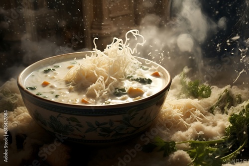 Chowders background. Fresh chowders as background. photo