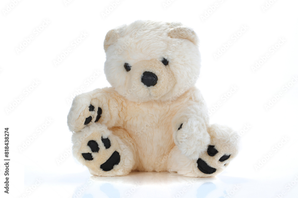 Tan Teddy Bear on white Tan Teddy Bear on white