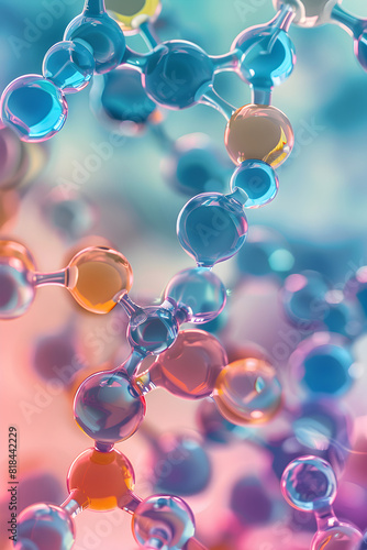 Detailed Illustration of Xanthene Dye Molecular Structure in Organic Chemistry