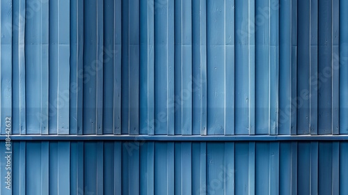 Wallpaper Mural Close-up photo captures a lattice wall in a blue style. It showcases classic symmetry and simple design. The intricate pattern of the latticework creates a harmonious and elegant look. Torontodigital.ca