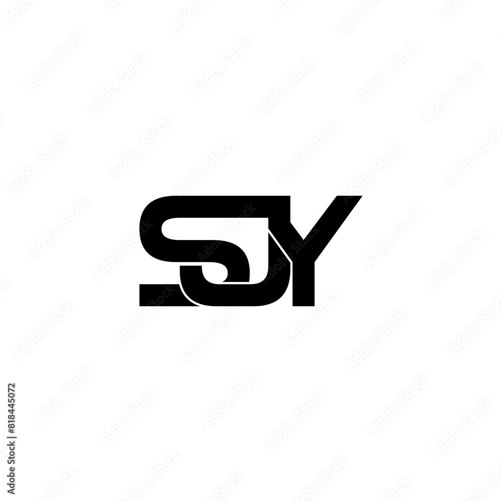sjy initial letter monogram logo design sjy initial letter monogram logo design
