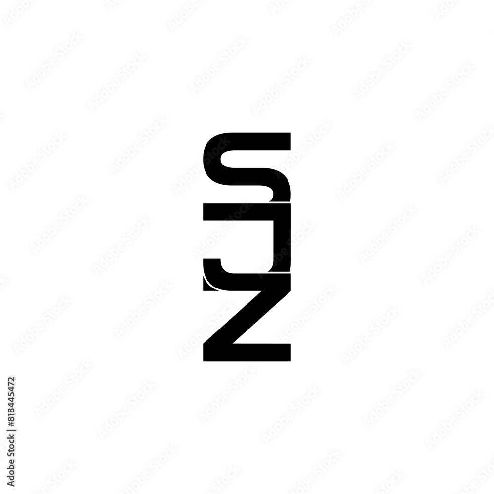 sjz lettering initial monogram logo design sjz lettering initial monogram logo design