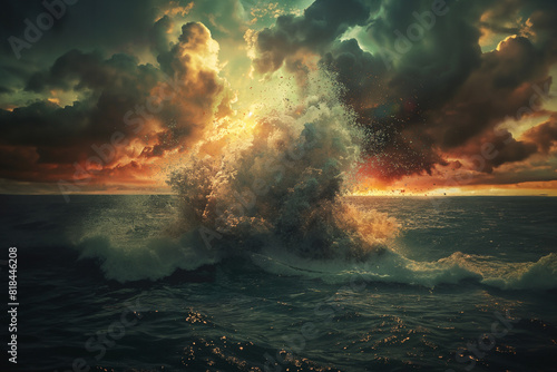 海での爆発 photo