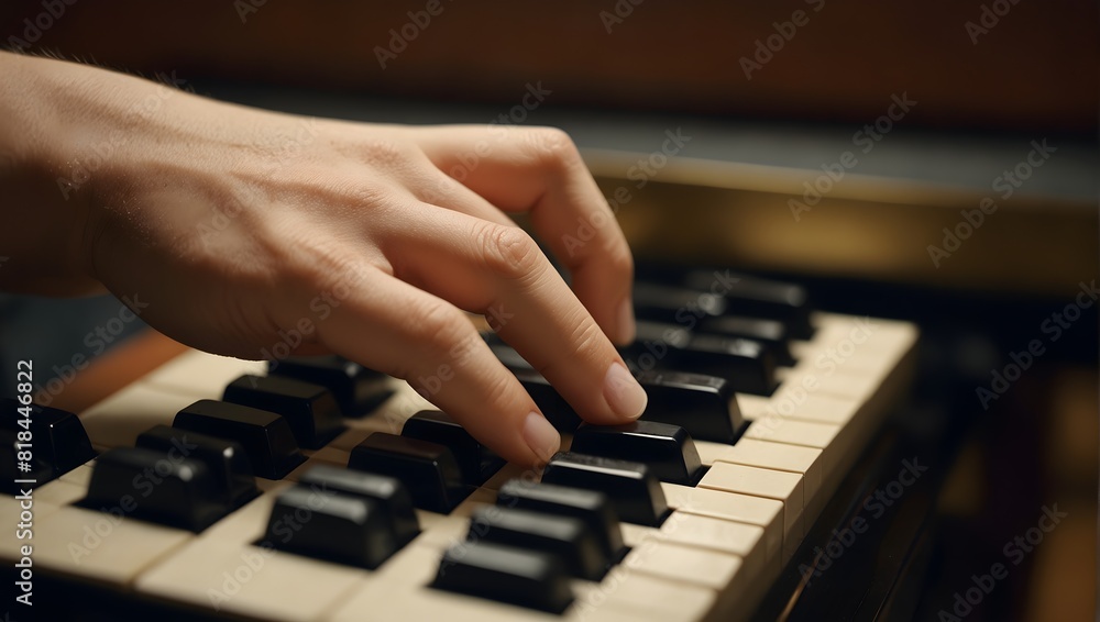 The delicate balance between strength and finesse required to master the piano's keys ai_generated The delicate balance between strength and finesse required to master the piano's keys ai_generated