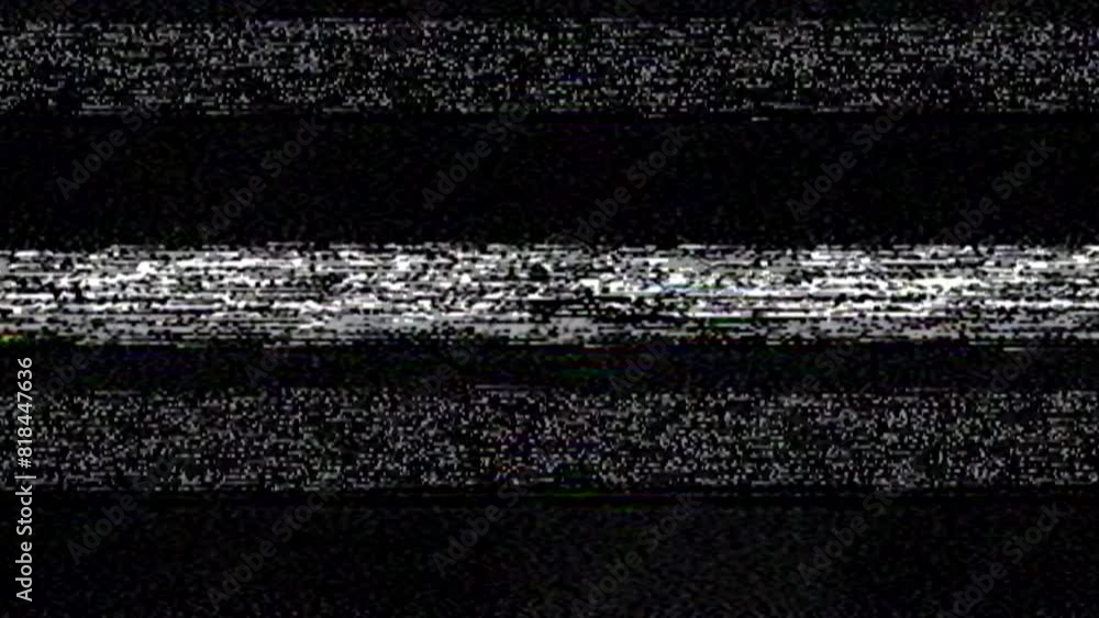 Retro VHS Bad Analog CRT TV Static Seamless 4K Video Background Overlay Loop