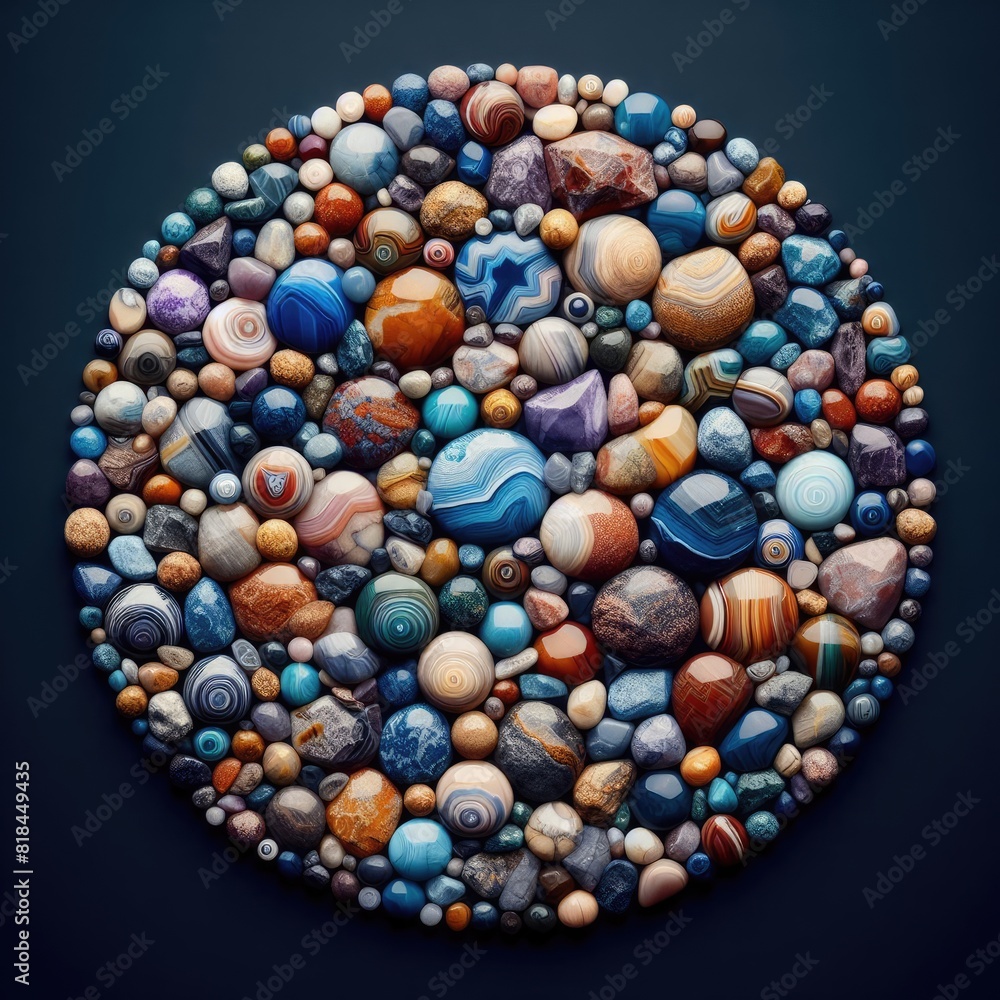 Beautiful Multicolored Agate Stone Beautiful Multicolored Agate Stone