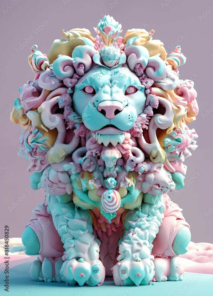 chinese lion statue