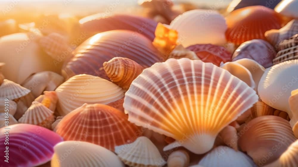 A close-up photograph capturing a collection of colorful seashells. The image showcases the intricate patterns and vibrant hues of the shells, highlighting their natural beauty. A close-up photograph capturing a collection of colorful seashells. The image showcases the intricate patterns and vibrant hues of the shells, highlighting their natural beauty.