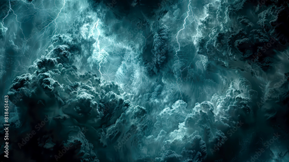 Heart of the storm clouds with lightning, dark sky weather, power of nature, ominous tempest electricty Heart of the storm clouds with lightning, dark sky weather, power of nature, ominous tempest electricty