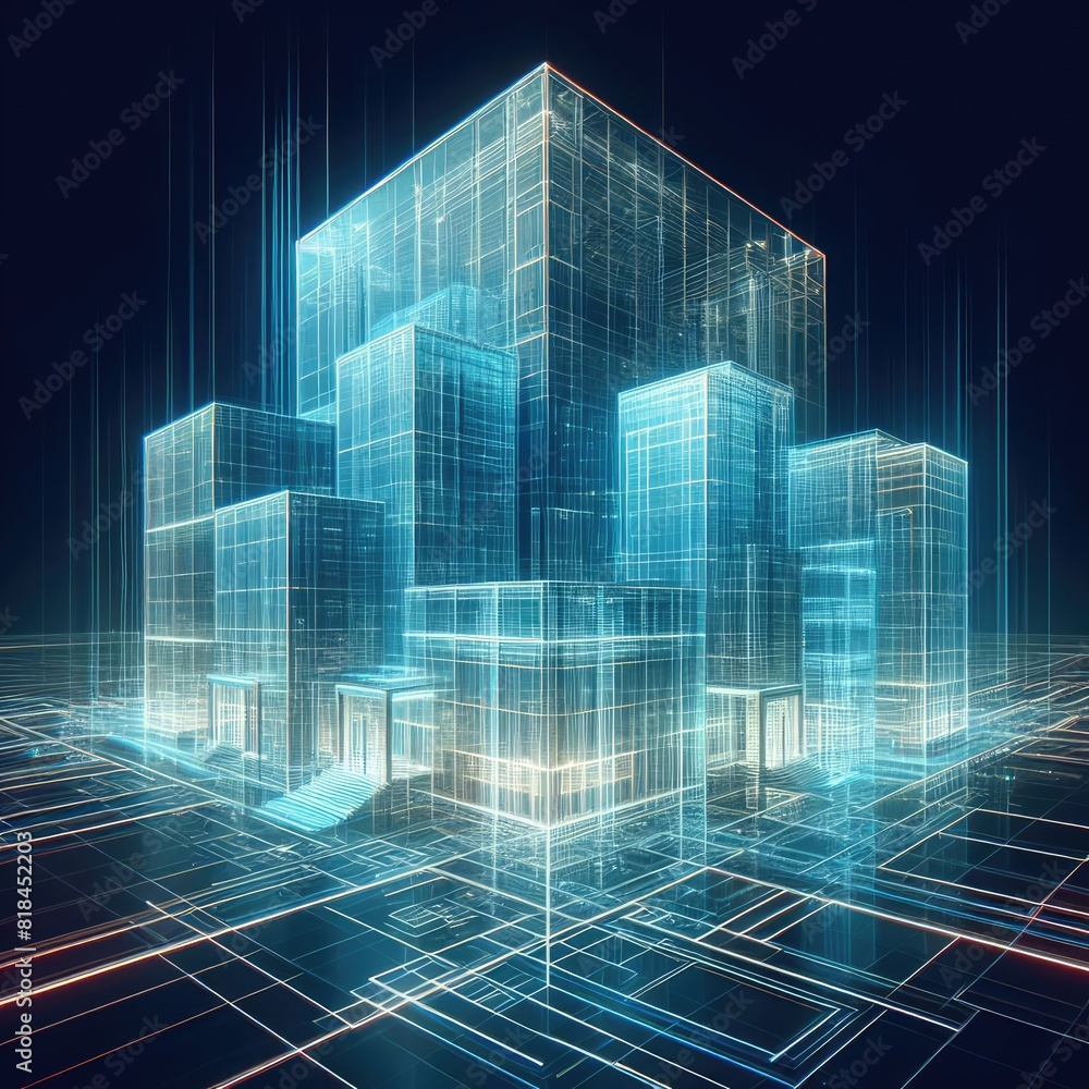 Hologram of a Building Hologram of a Building
