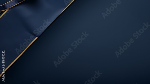 abstract navy blue elegant background with gold decorative photo