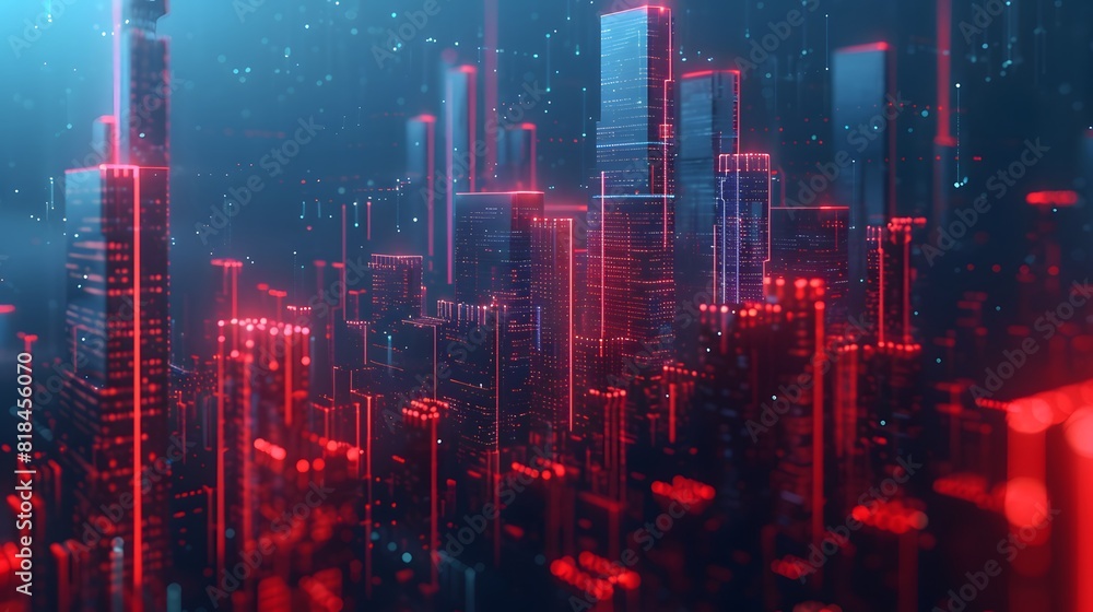 A cityscape made of glowing data points and bar graphs, symbolizing the beauty in numbers.
A cityscape made of glowing data points and bar graphs, symbolizing the beauty in numbers.