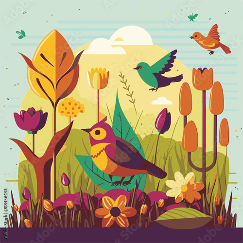 UNIQUE AND COOL BEAUTIFUL SPRING AND NATURE ILLUSTRATIONS AND AI-GENERATED VECTOR FILES - VERY SUITABLE FOR YOUR NEEDS