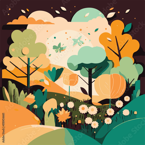 UNIQUE AND COOL BEAUTIFUL SPRING AND NATURE ILLUSTRATIONS AND AI-GENERATED VECTOR FILES - VERY SUITABLE FOR YOUR NEEDS