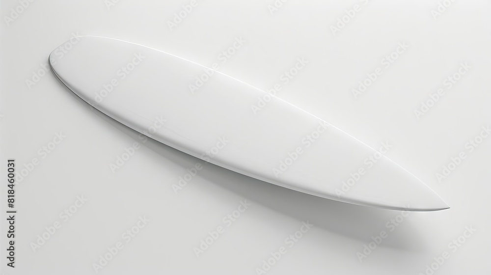blank white surfboard mockup on white background isolated leisure sports equipment 3d rendering blank white surfboard mockup on white background isolated leisure sports equipment 3d rendering