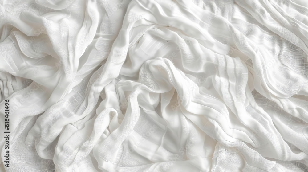 crumpled white linen fabric texture background natural organic eco textiles canvas top view digital illustration crumpled white linen fabric texture background natural organic eco textiles canvas top view digital illustration