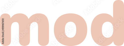 Cute Mathematic Modulo Sign Symbol mod %, Math Subject Education