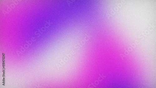 Grainy colorful gradient background. Abstract, pink, purple, white, blurred, mesh, noise, wave, bokeh, retro vibes.