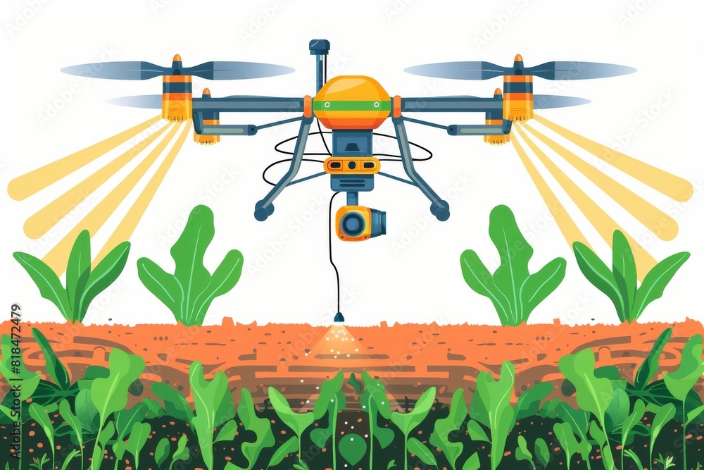 Precision technology in agricultural drones enhances water conservation and crop protection in arid landscapes through smart farming applications
