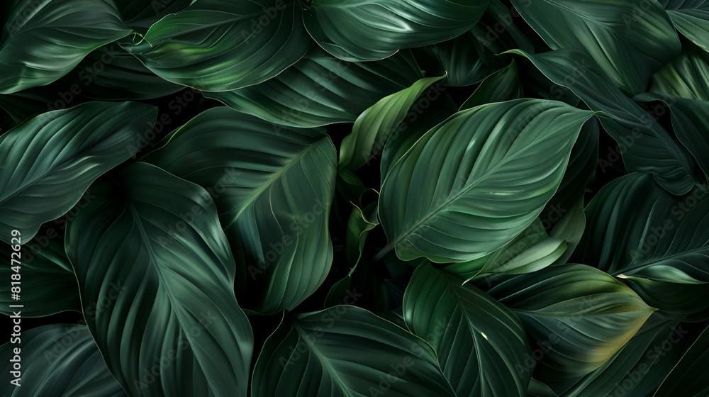 Background of plant leaves ,generative ai Background of plant leaves ,generative ai