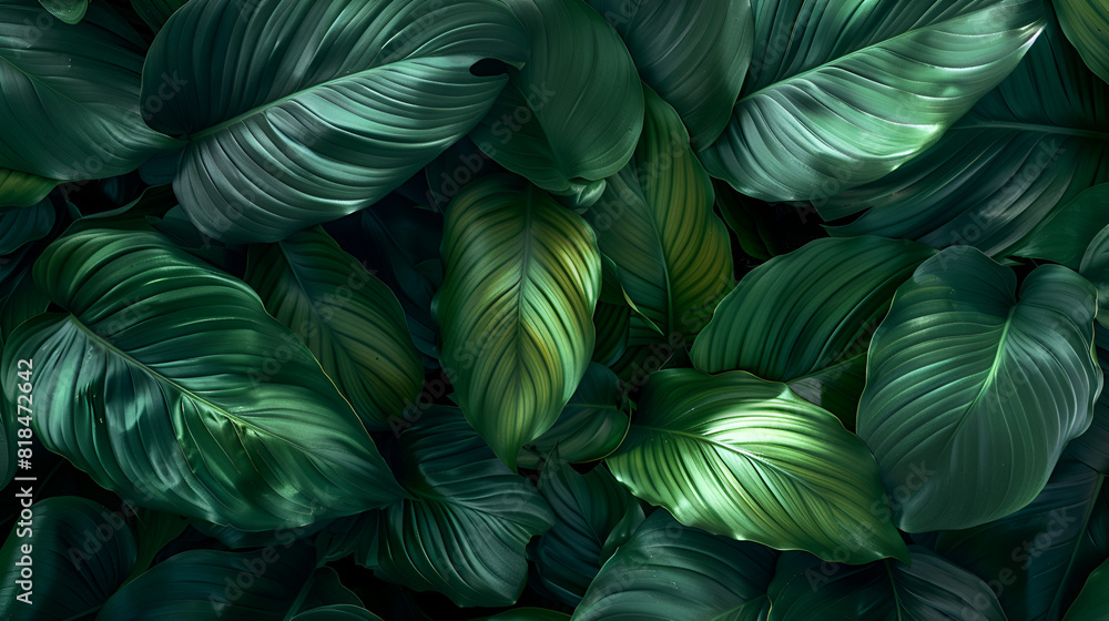 Background of plant leaves ,generative ai Background of plant leaves ,generative ai