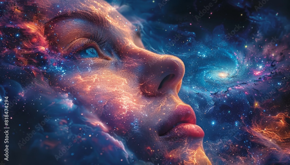 Abstract space-themed background with blues - An abstract background with swirling blue cosmic elements, possibly used for graphic design or wallpapers Abstract space-themed background with blues - An abstract background with swirling blue cosmic elements, possibly used for graphic design or wallpapers