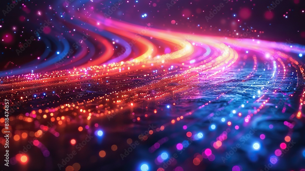 abstract tech background of high speed optic fiber data transfer ultra fast broadband digital network connection electronic motion cyber turn.illustration abstract tech background of high speed optic fiber data transfer ultra fast broadband digital network connection electronic motion cyber turn.illustration
