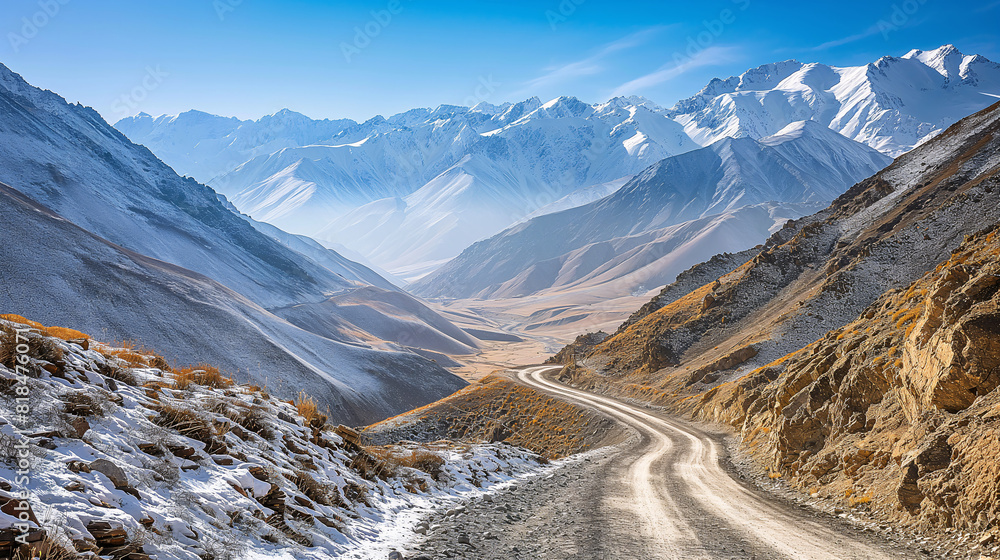 Epic Terrain: Snowy Peaks and Rocky Roads of Leh Ladakh Epic Terrain: Snowy Peaks and Rocky Roads of Leh Ladakh
