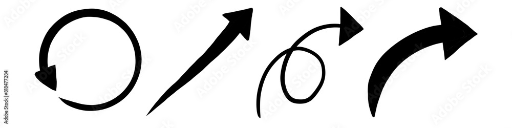 Directional arrows can be used to decorate or indicate a destination