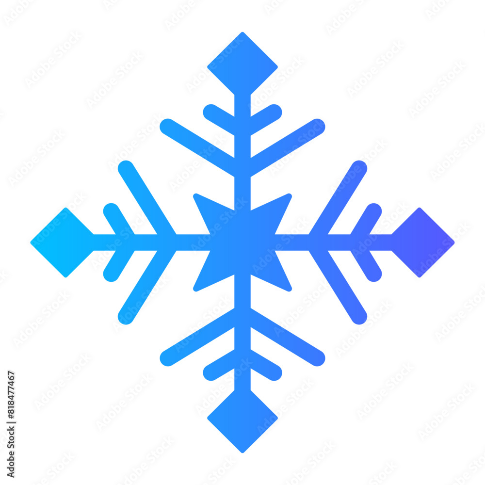 snowflake Gradient icon snowflake Gradient icon