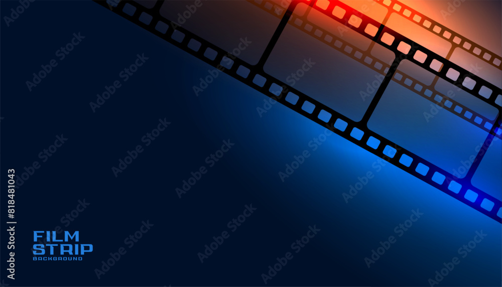 nice film strip shiny background with text space