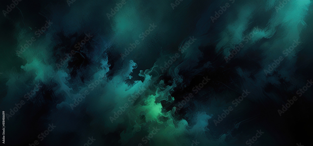 Blue abstract paint or smoke texture background